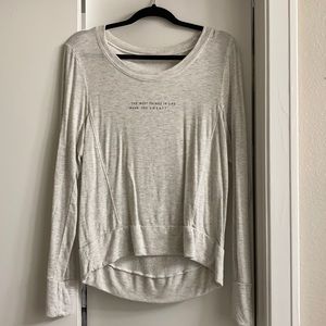 Grey soft sweatshirt tee